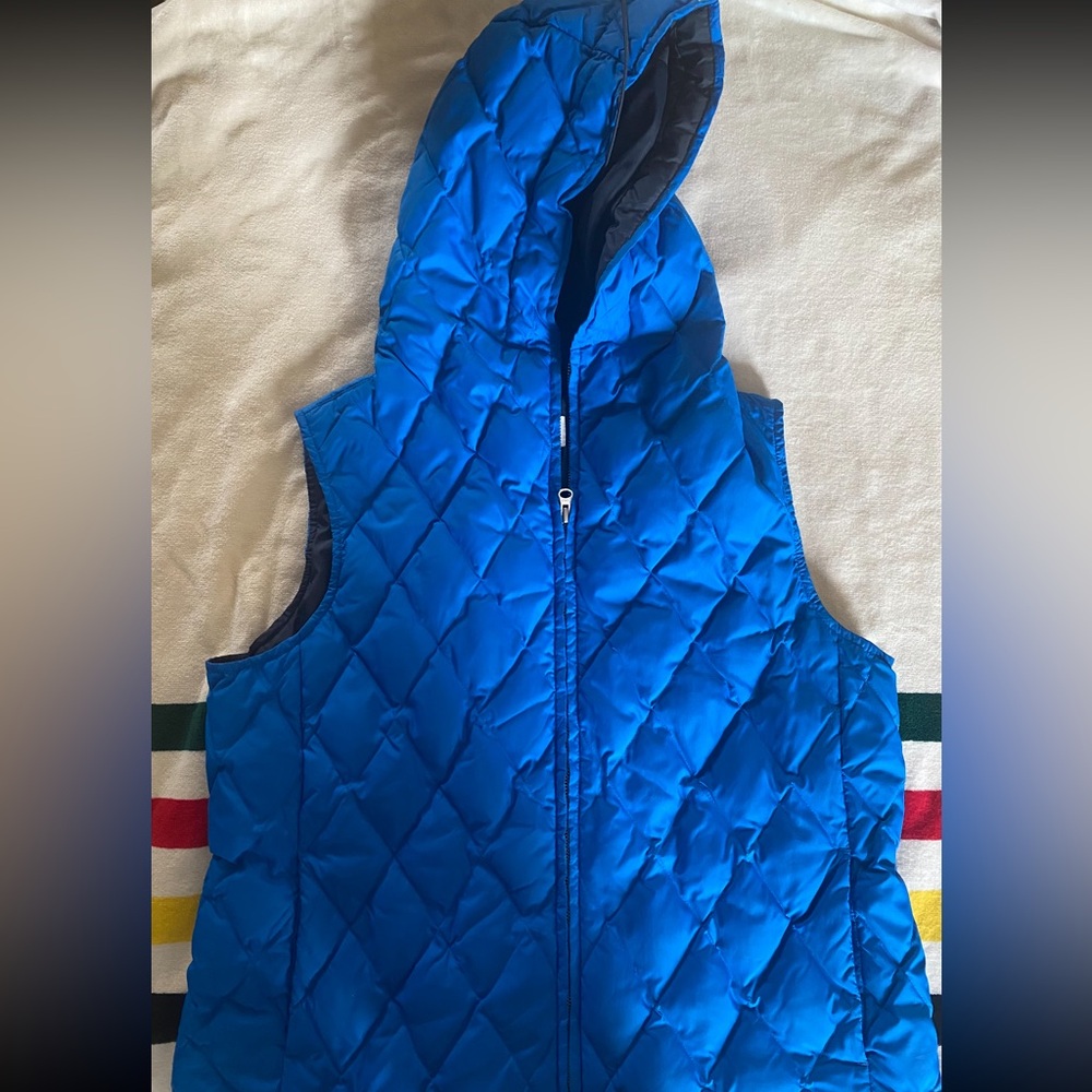 LL Bean Signature Hooded Down Vest XL
